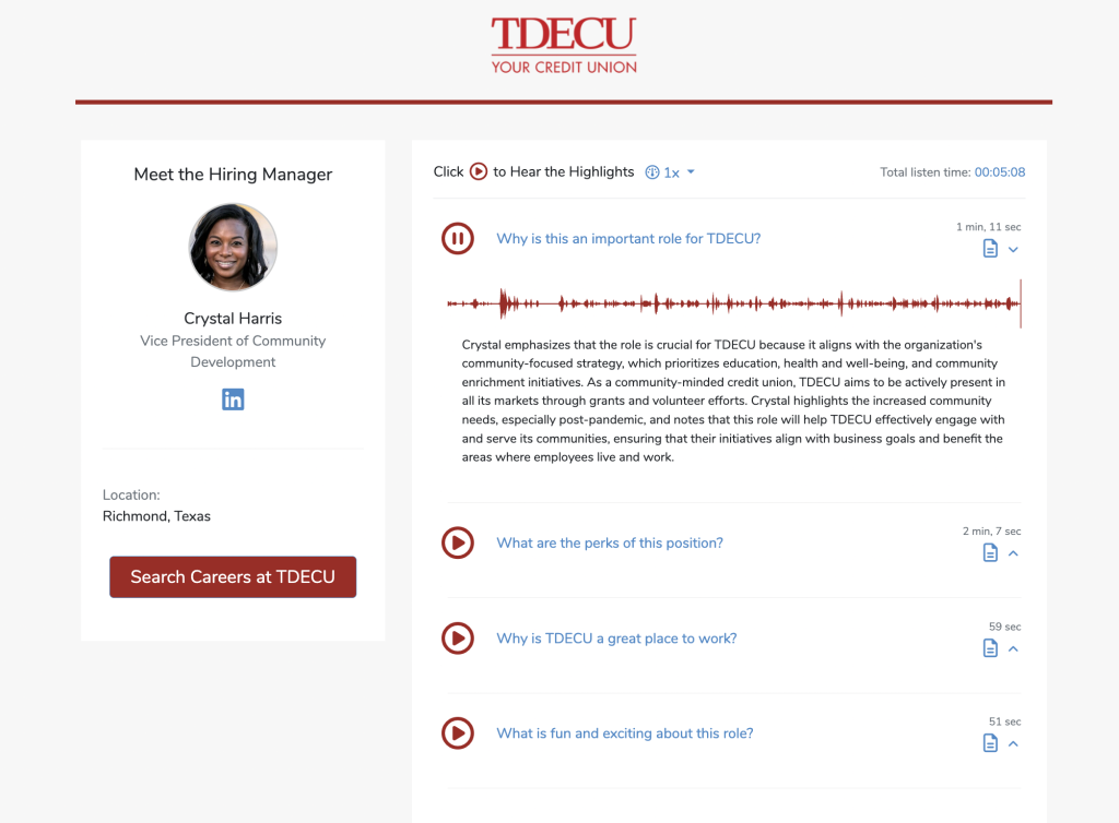 TDECU Job Presentation